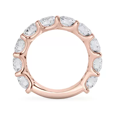 Curved Gallery Ten-Stone Round Diamond Band (5.00ct. tw.)