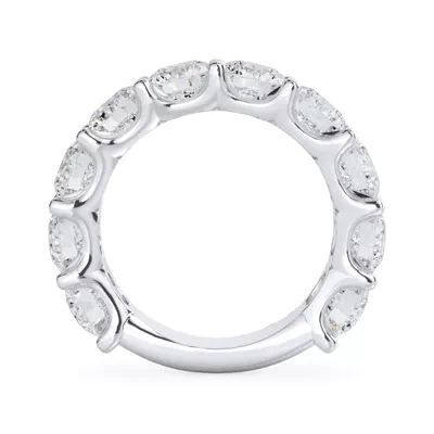 Curved Gallery Ten-Stone Round Diamond Band (5.00ct. tw.)