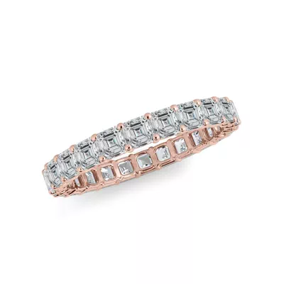 Asscher Cut Lab Diamond Eternity Ring (2.0 ct. tw.)
