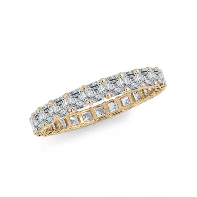 Asscher Cut Lab Diamond Eternity Ring (2.0 ct. tw.)