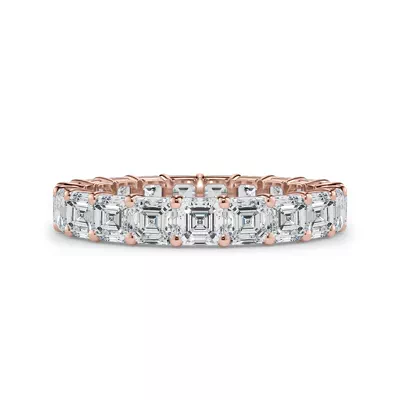 Asscher Cut Lab Diamond Eternity Ring (3.0 ct. tw.)