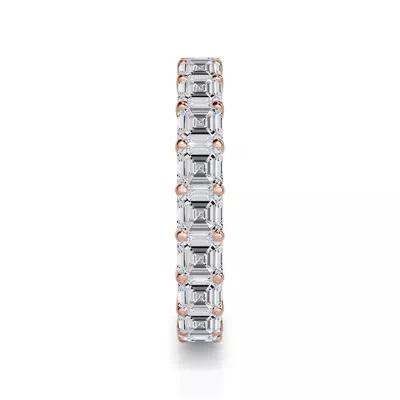 Asscher Cut Lab Diamond Eternity Ring (3.0 ct. tw.)