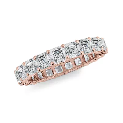 Asscher Cut Lab Diamond Eternity Ring (3.0 ct. tw.)
