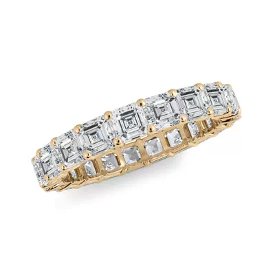 Asscher Cut Lab Diamond Eternity Ring (3.0 ct. tw.)