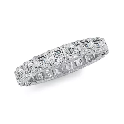 Asscher Cut Lab Diamond Eternity Ring (3.0 ct. tw.)