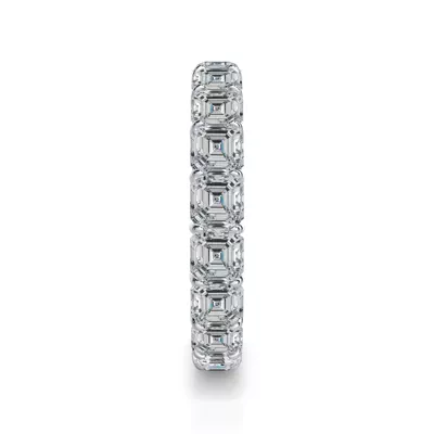 Asscher Cut Lab Diamond Eternity Ring (4.0 ct. tw.)