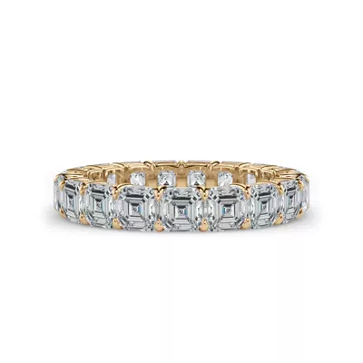 Asscher Cut Lab Diamond Eternity Ring (4.0 ct. tw.)