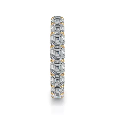 Asscher Cut Lab Diamond Eternity Ring (4.0 ct. tw.)