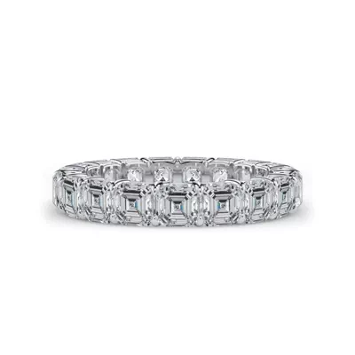 Asscher Cut Lab Diamond Eternity Ring (4.0 ct. tw.)