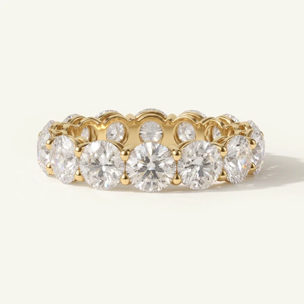 Women’s Wedding Ring Classic Round Lab Diamond Eternity Band (5.60ct. tw.)