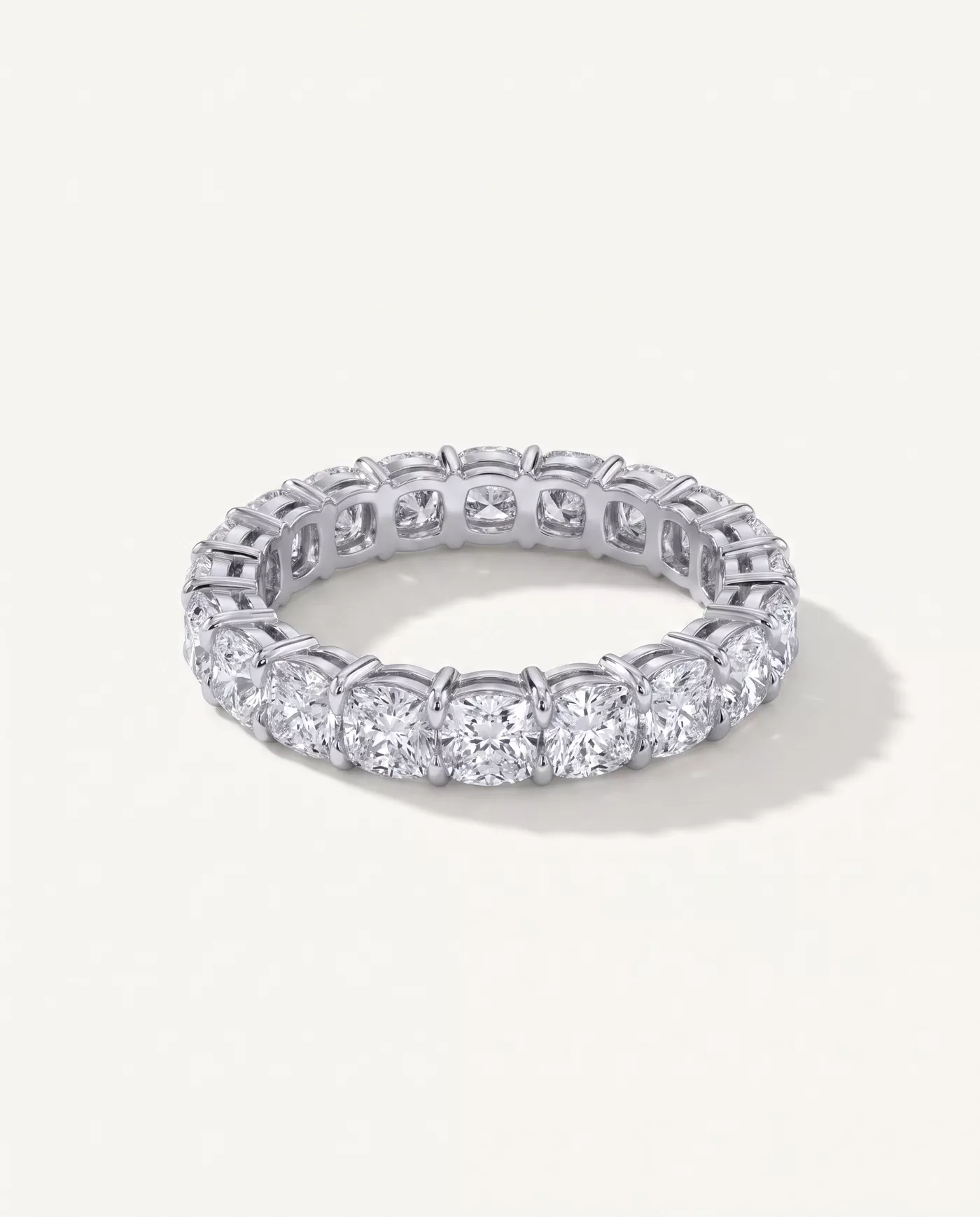 Cushion Cut Lab Diamond Eternity Ring (3.0 ct. tw.)
