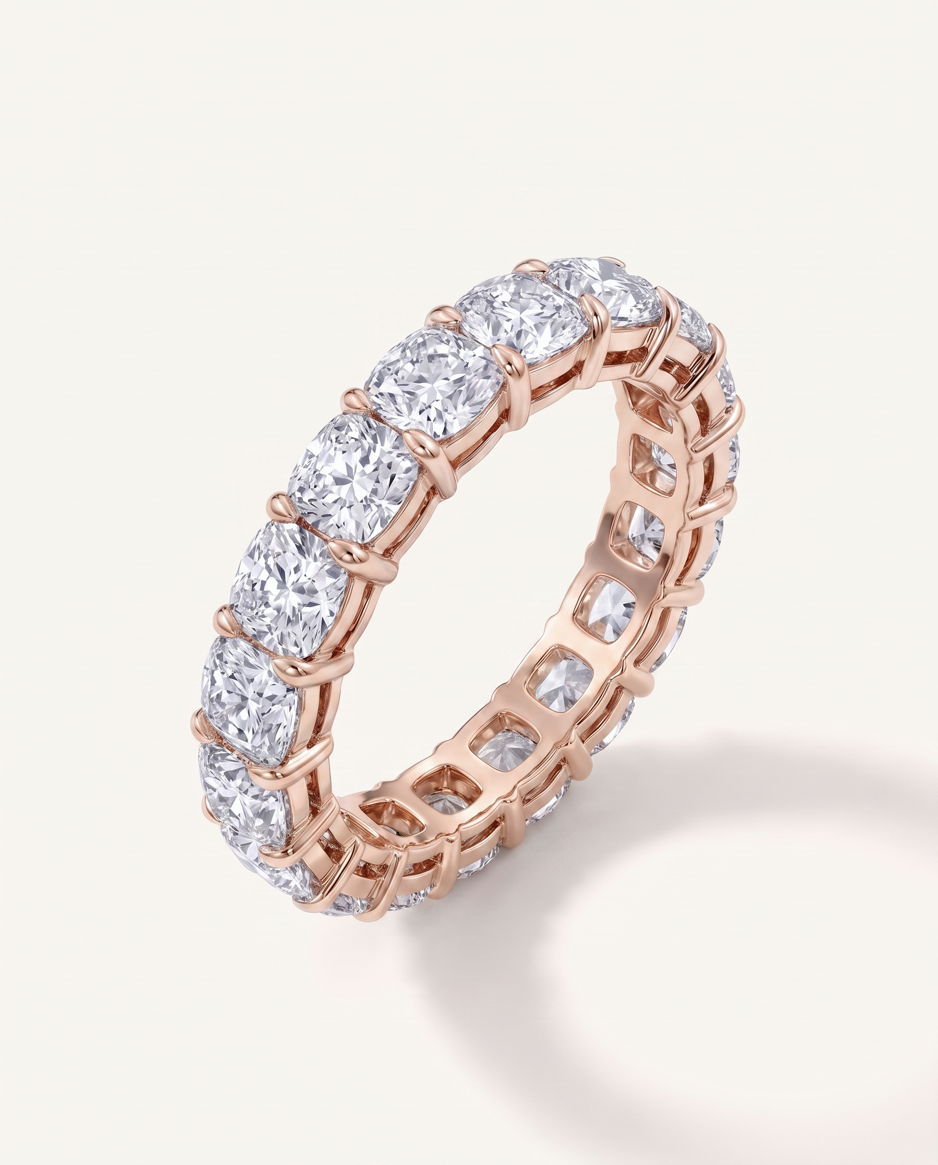 Cushion Cut Lab Diamond Eternity Ring (3.0 ct. tw.)