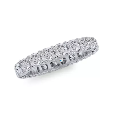 Cushion Cut Lab Diamond Eternity Ring (3.0 ct. tw.)