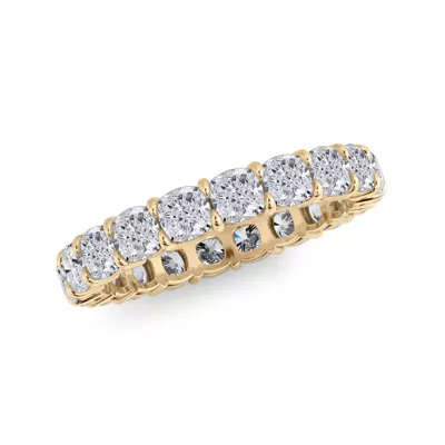 Cushion Cut Lab Diamond Eternity Ring (3.0 ct. tw.)
