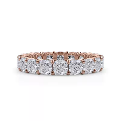 Cushion Cut Lab Diamond Eternity Ring (4.0 ct. tw.)