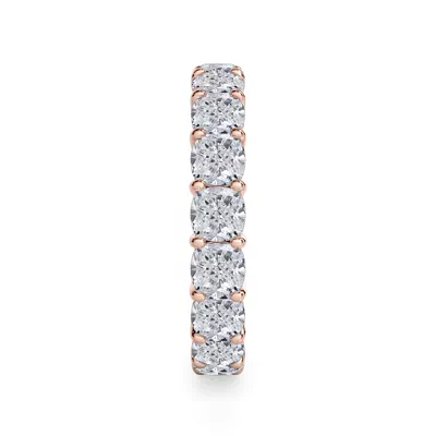 Cushion Cut Lab Diamond Eternity Ring (4.0 ct. tw.)