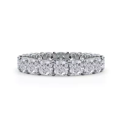 Cushion Cut Lab Diamond Eternity Ring (4.0 ct. tw.)