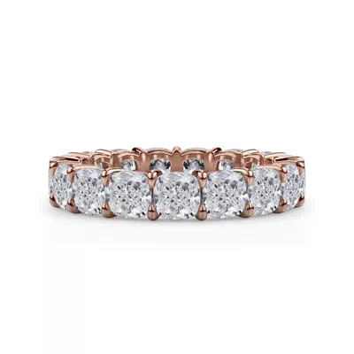 Cushion Cut Lab Diamond Eternity Ring (5.0 ct. tw.)
