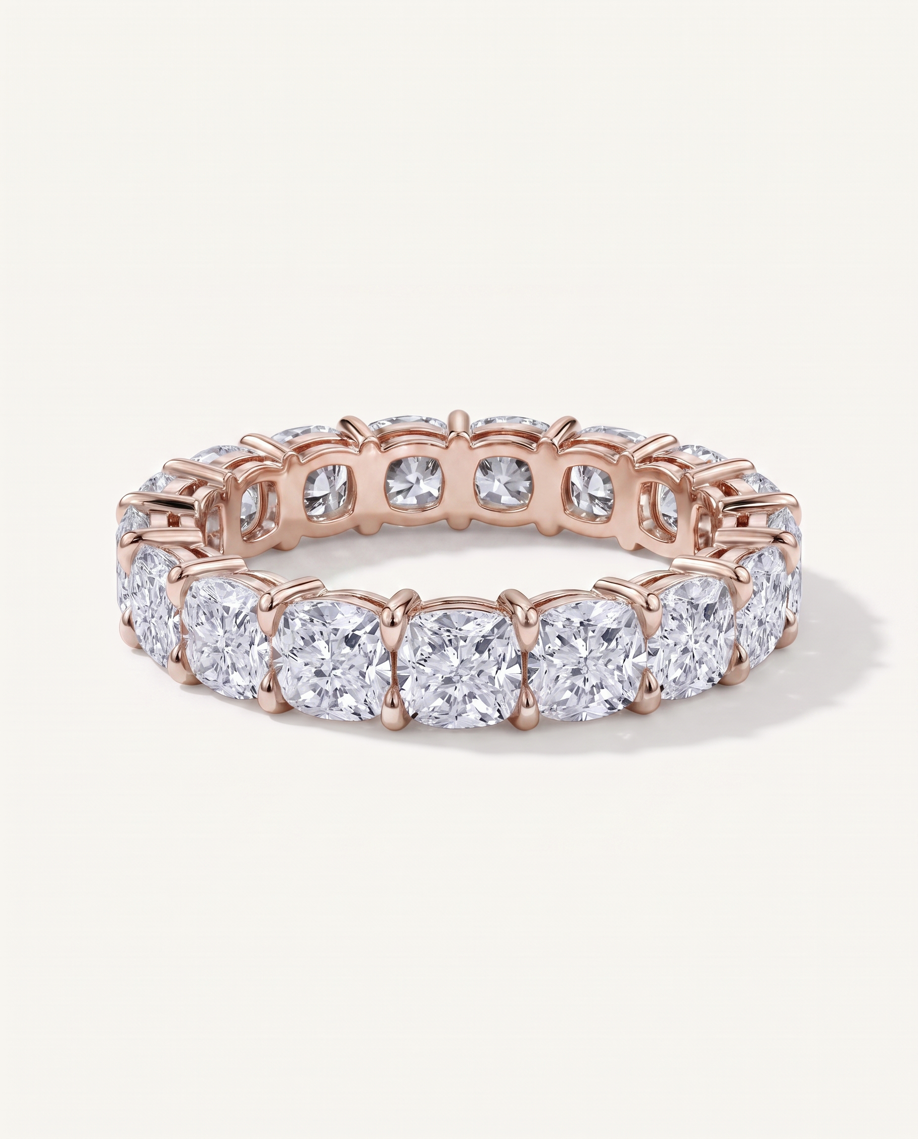 Cushion Cut Lab Diamond Eternity Ring (5.0 ct. tw.)