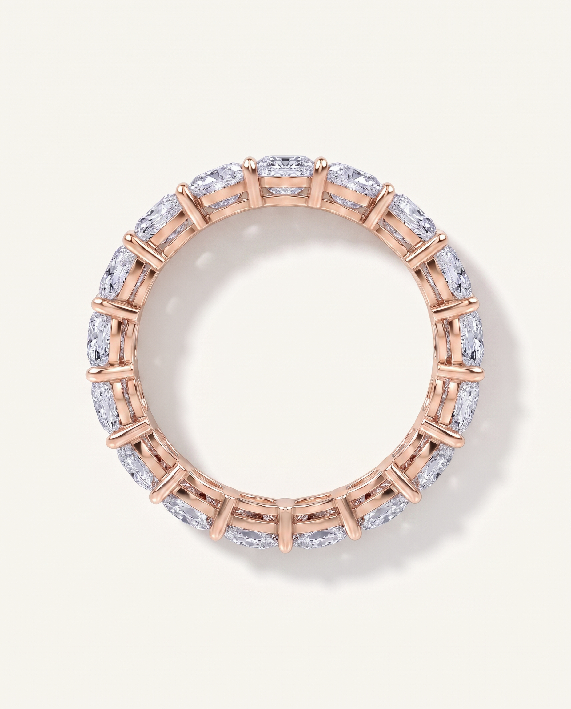 Cushion Cut Lab Diamond Eternity Ring (5.0 ct. tw.)