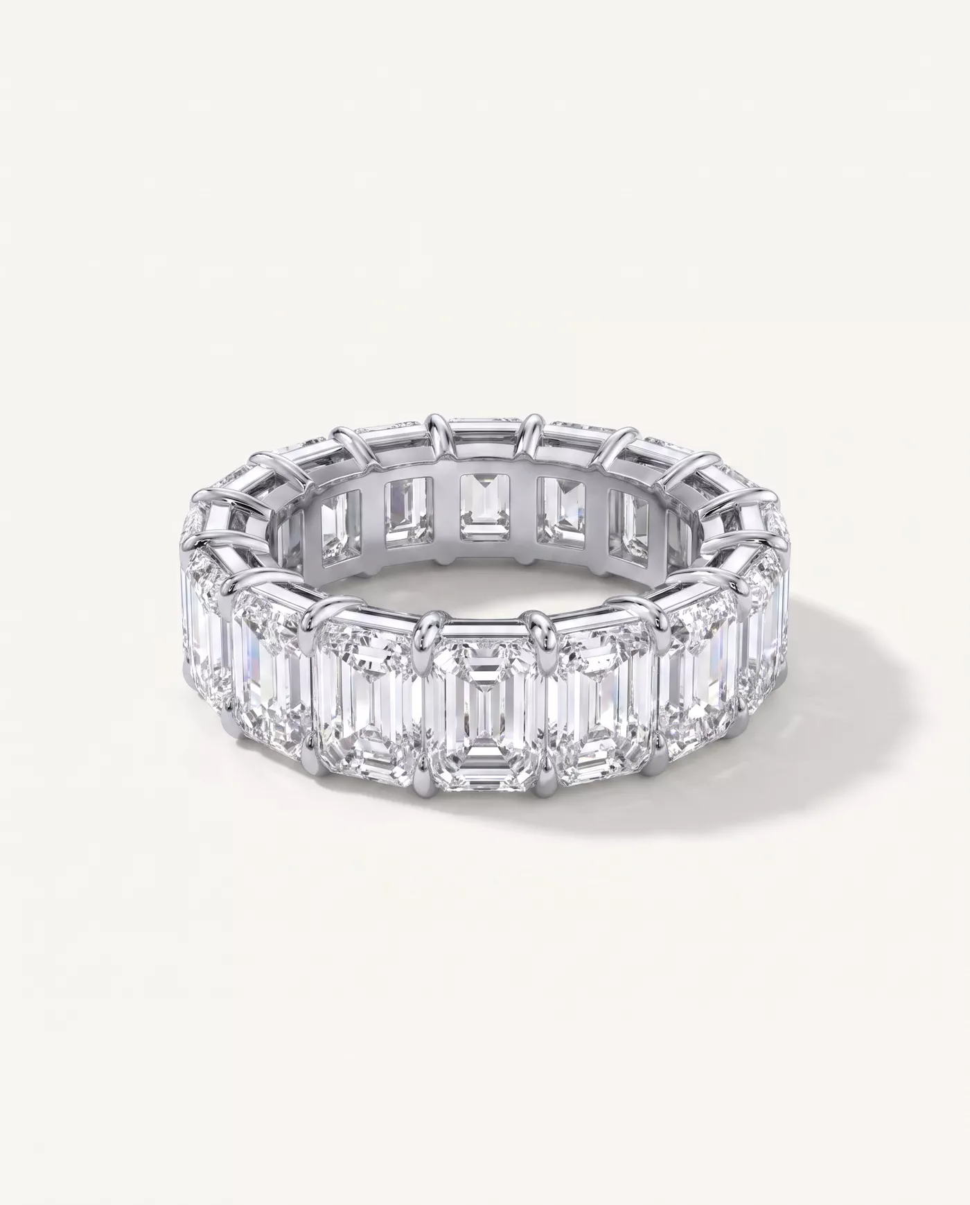 Emerald Cut Lab Diamond Eternity Ring (11.0 ct. tw.)
