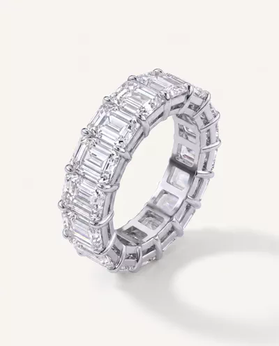Emerald Cut Lab Diamond Eternity Ring (11.0 ct. tw.)