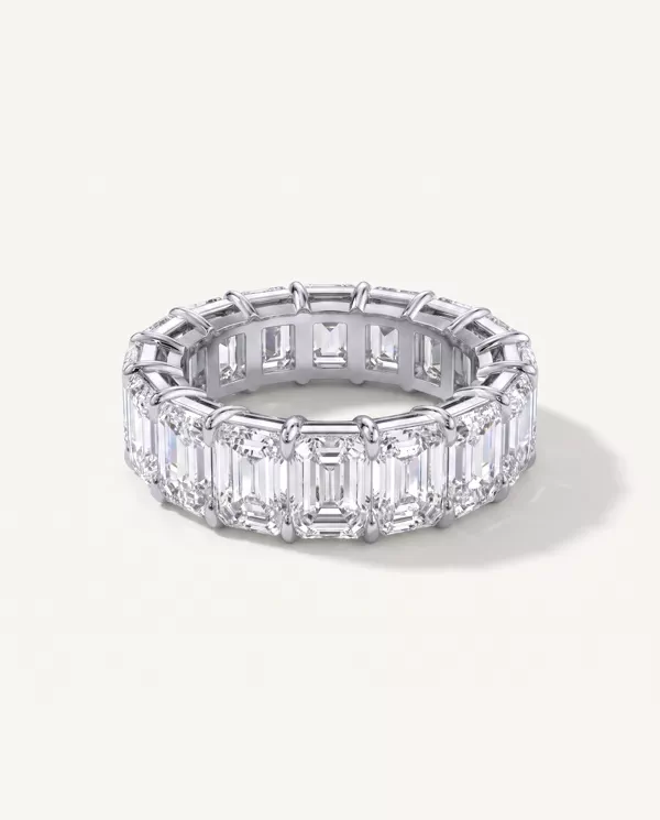 Women’s Wedding Ring Emerald Cut Lab Diamond Eternity (11.0 ct. tw.)