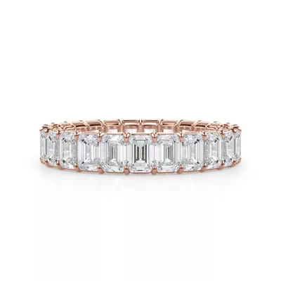 Emerald Cut Lab Diamond Eternity Ring (3.0 ct. tw.)