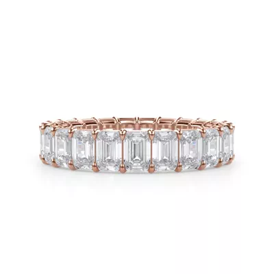 Emerald Cut Lab Diamond Eternity Ring (4.0 ct. tw.)