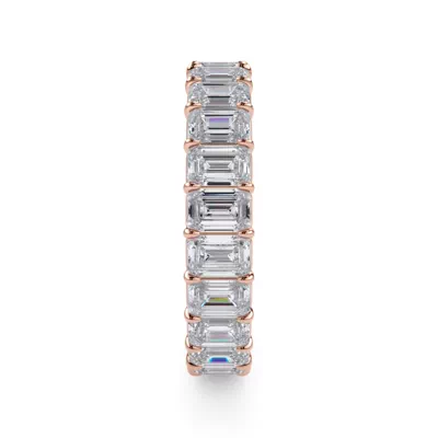 Emerald Cut Lab Diamond Eternity Ring (4.0 ct. tw.)