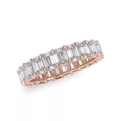 Emerald Cut Lab Diamond Eternity Ring (4.0 ct. tw.)