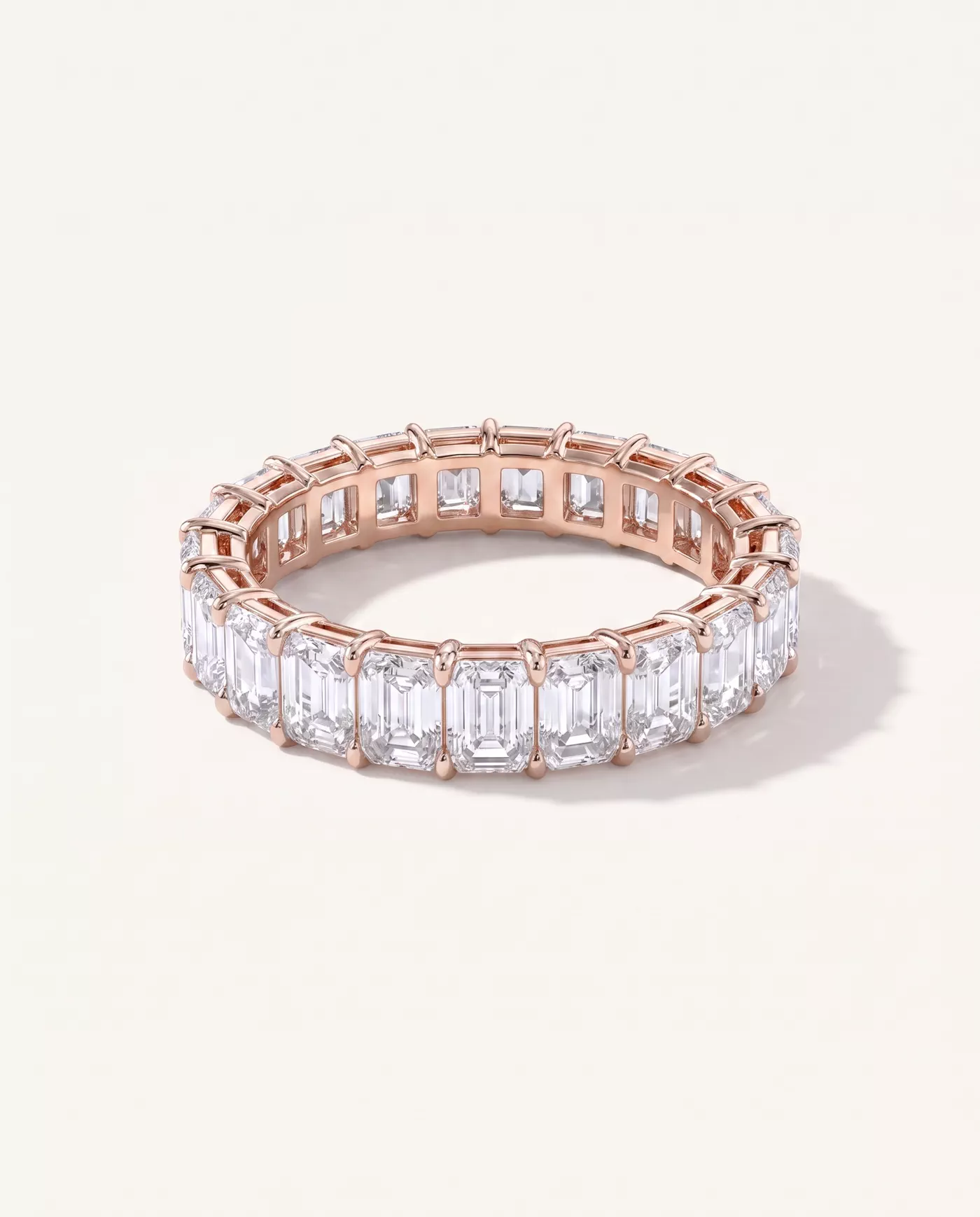 Emerald Cut Lab Diamond Eternity Ring (4.0 ct. tw.)