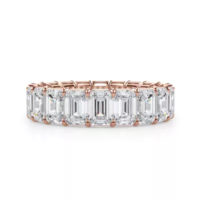 Emerald Cut Lab Diamond Eternity Ring (6.0 ct. tw.)