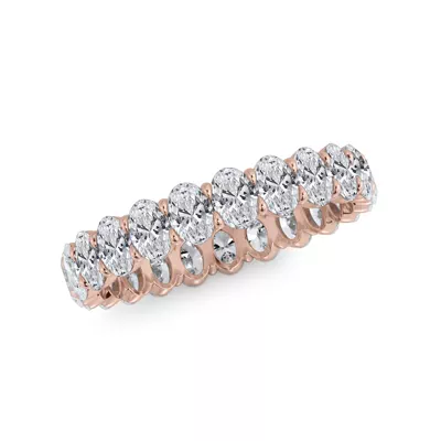 Oval Cut Lab Diamond Eternity Ring (2.0 ct. tw.)