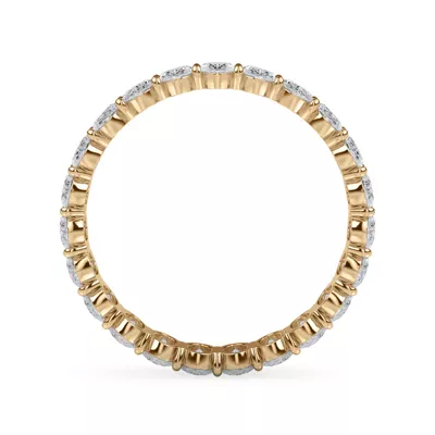 Oval Cut Lab Diamond Eternity Ring (2.0 ct. tw.)
