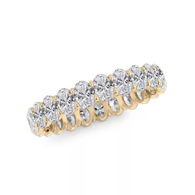 Oval Cut Lab Diamond Eternity Ring (2.0 ct. tw.)
