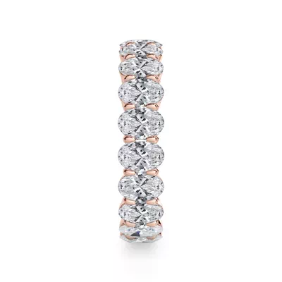 Oval Cut Lab Diamond Eternity Ring (3.0 ct. tw.)