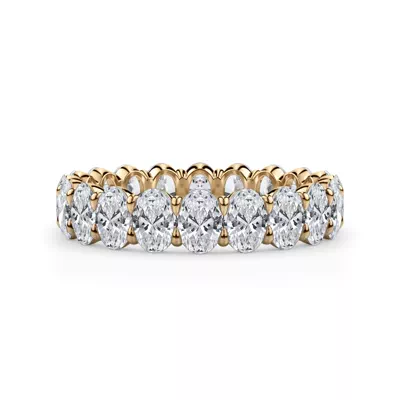 Oval Cut Lab Diamond Eternity Ring (3.0 ct. tw.)