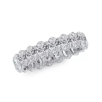 Oval Cut Lab Diamond Eternity Ring (3.0 ct. tw.)