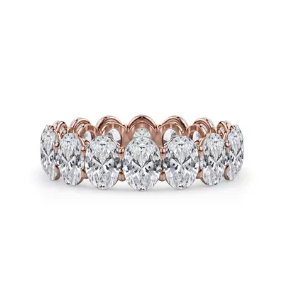 Oval Cut Lab Diamond Eternity Ring (5.0 ct. tw.)