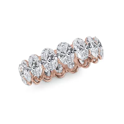 Oval Cut Lab Diamond Eternity Ring (5.0 ct. tw.)