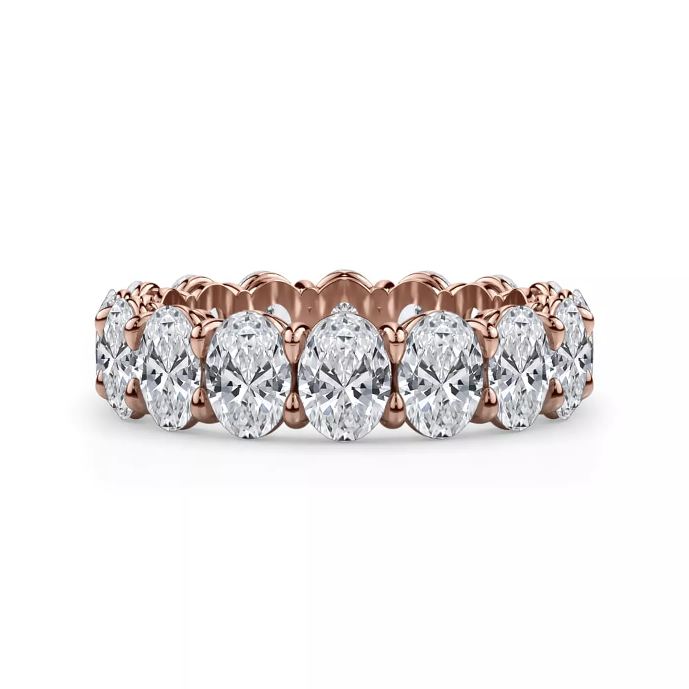 Oval Cut Lab Diamond Eternity Ring (6.0 ct. tw.)
