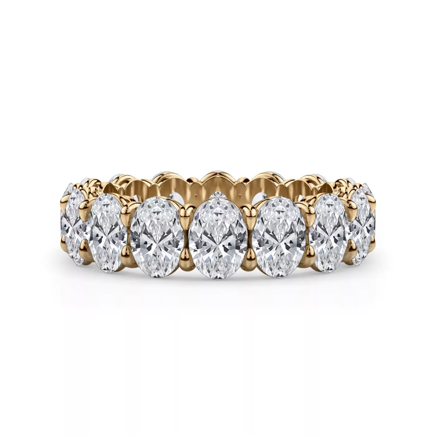 Oval Cut Lab Diamond Eternity Ring (6.0 ct. tw.)