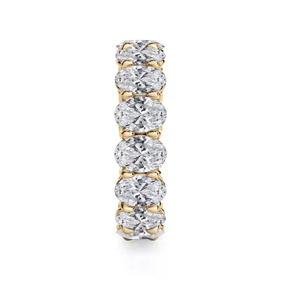 Oval Cut Lab Diamond Eternity Ring (6.0 ct. tw.)