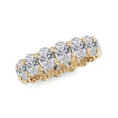 Oval Cut Lab Diamond Eternity Ring (6.0 ct. tw.)