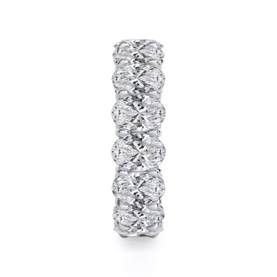 Oval Cut Lab Diamond Eternity Ring (7.0 ct. tw.)