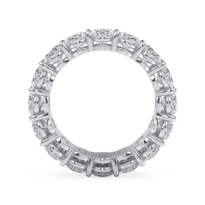 Oval Cut Lab Diamond Eternity Ring (7.0 ct. tw.)