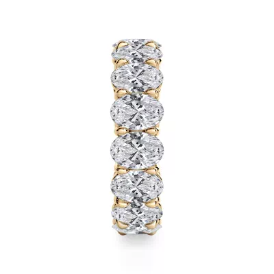 Oval Cut Lab Diamond Eternity Ring (7.0 ct. tw.)