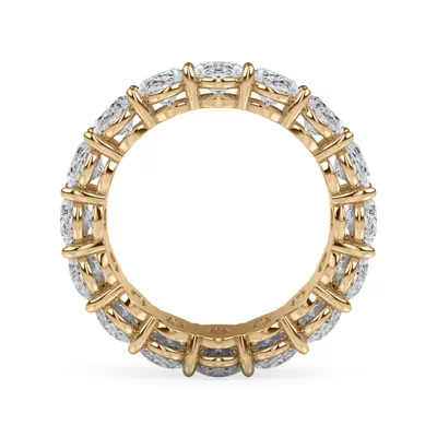 Oval Cut Lab Diamond Eternity Ring (7.0 ct. tw.)