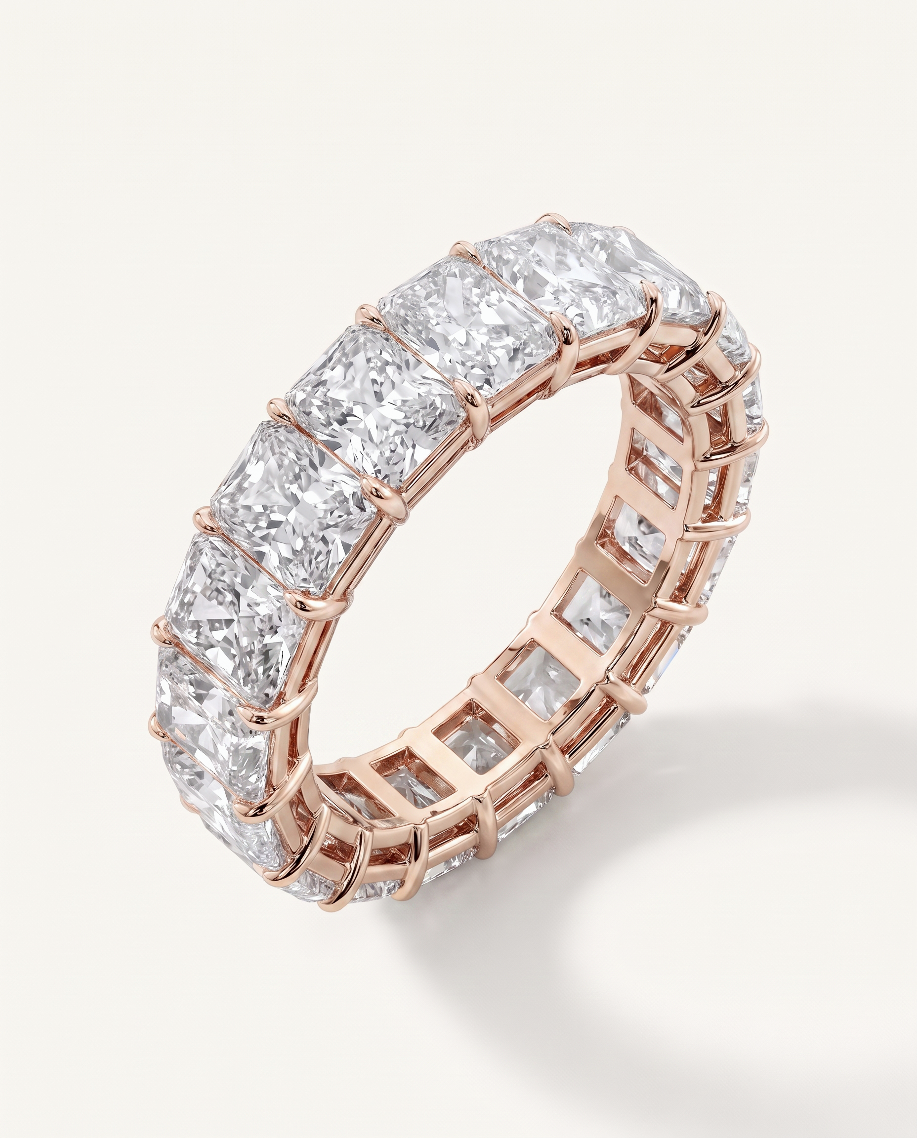 Radiant Cut Lab Diamond Eternity Ring (7.0 ct. tw.)